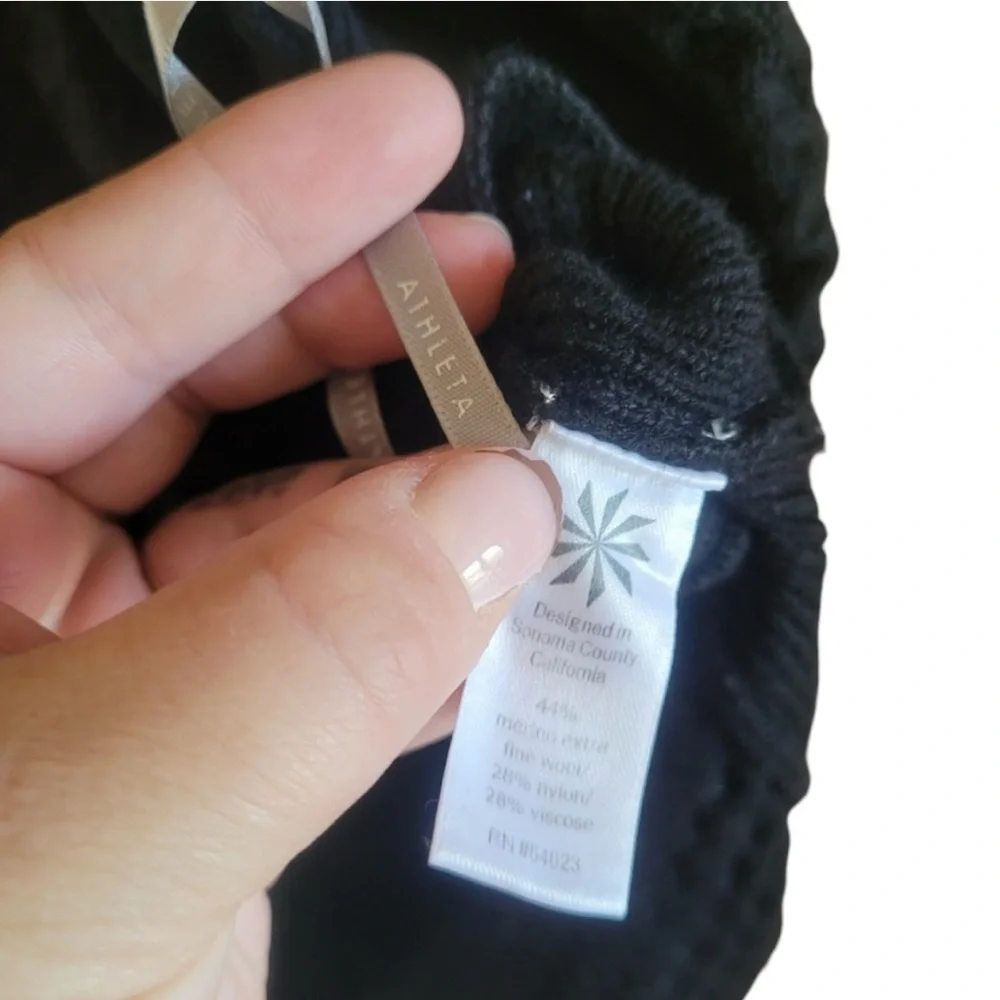 Athleta Thermal Honeycomb Pullover Wool Blend Sweater - Picture 8 of 9